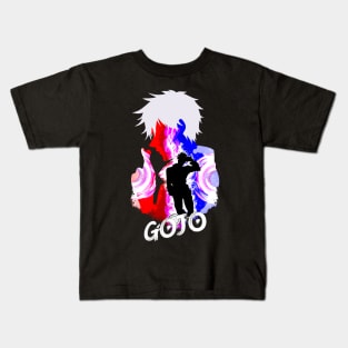 Gojo silhouette Kids T-Shirt